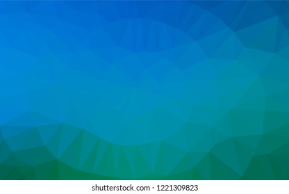 Light Blue, Green vector abstract mosaic backdrop. A vague abstract illustration with gradient. The textured pattern can be used for background.