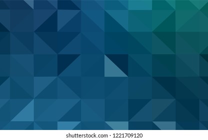Light Blue, Green vector abstract polygonal background. Colorful illustration in abstract style with triangles. Completely new template for your banner.