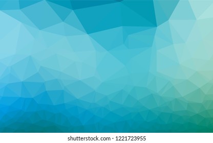Light Blue, Green vector abstract mosaic pattern. Glitter abstract illustration with an elegant design. A new texture for your design.
