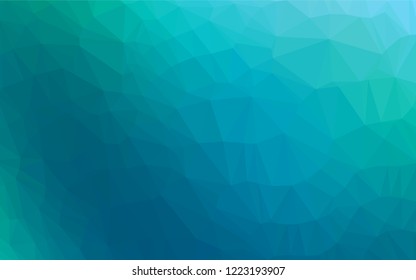 Light Blue, Green vector abstract polygonal cover. Creative geometric illustration in Origami style with gradient. Brand new design for your business.