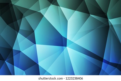 Light Blue, Green vector abstract polygonal template. Colorful illustration in polygonal style with gradient. New template for your brand book.