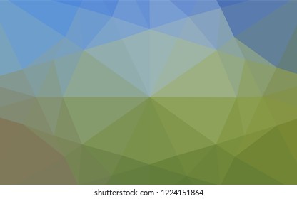 Light Blue, Green vector abstract mosaic pattern. A completely new color illustration in a vague style. The template can be used as a background for cell phones.