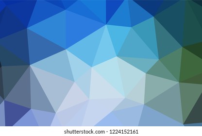 Light Blue, Green vector abstract polygonal template. Polygonal abstract illustration with gradient. Completely new template for your banner.