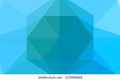 Light Blue, Green vector abstract polygonal texture. An elegant bright illustration with gradient. The elegant pattern can be used as part of a brand book.