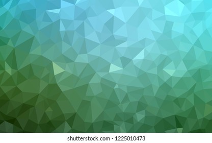 Light Blue, Green vector abstract polygonal template. Elegant bright polygonal illustration with gradient. Completely new template for your banner.
