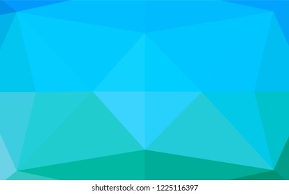 Light Blue, Green vector abstract mosaic pattern. An elegant bright illustration with gradient. A new texture for your design.