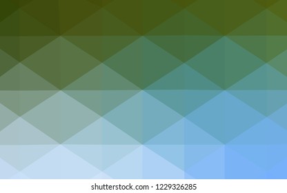 Light Blue, Green vector abstract polygonal template. Creative illustration in halftone style with gradient. Brand-new design for your business.