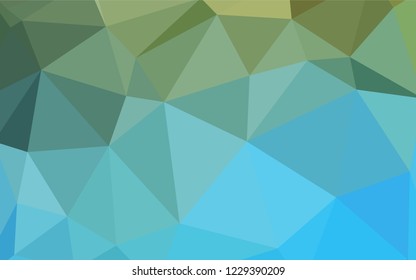 Light Blue, Green vector abstract polygonal background. Polygonal abstract illustration with gradient. Triangular pattern for your design.