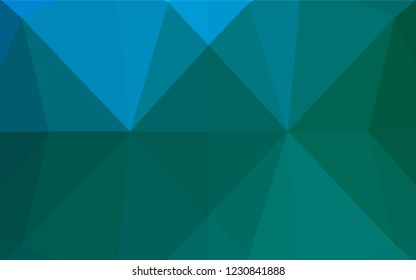 Light Blue, Green vector abstract mosaic pattern. Colorful illustration in abstract style with gradient. Brand new design for your business.