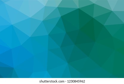 Light Blue, Green vector abstract mosaic backdrop. Glitter abstract illustration with an elegant design. The completely new template can be used for your brand book.
