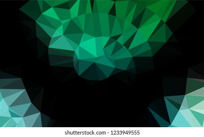 Light Blue, Green vector abstract mosaic pattern. A sample with polygonal shapes. The elegant pattern can be used as part of a brand book.