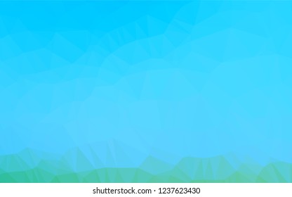 Light Blue, Green vector abstract mosaic background. Creative illustration in halftone style with gradient. Brand new design for your business.