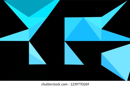 Light Blue, Green vector abstract mosaic pattern. Creative illustration in halftone style with gradient. A new texture for your design.