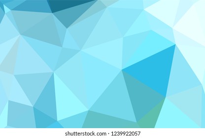 Light Blue, Green vector abstract mosaic background. Creative illustration in halftone style with triangles. Brand new design for your business.