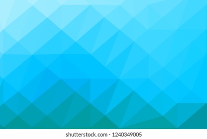 Light Blue, Green vector abstract polygonal layout. Brand new colorful illustration in with gradient. Template for a cell phone background.