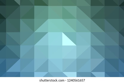 Light Blue, Green vector abstract mosaic backdrop. Colorful illustration in polygonal style with gradient. Textured pattern for your backgrounds.