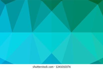 Light Blue, Green vector abstract mosaic backdrop. Brand new colored illustration in blurry style with gradient. The template can be used as a background for cell phones.
