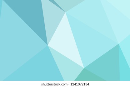 Light Blue, Green vector abstract polygonal pattern. Creative geometric illustration in Origami style with gradient. Brand new design for your business.