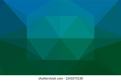 Light Blue, Green vector abstract polygonal texture. A sample with polygonal shapes. Brand new design for your business.
