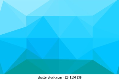 Light Blue, Green vector abstract polygonal layout. Glitter abstract illustration with an elegant design. A new texture for your design.