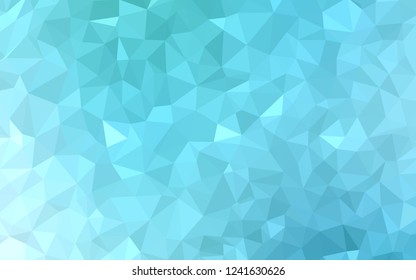Light Blue, Green vector abstract polygonal pattern. Elegant bright polygonal illustration with gradient. A completely new design for your leaflet.