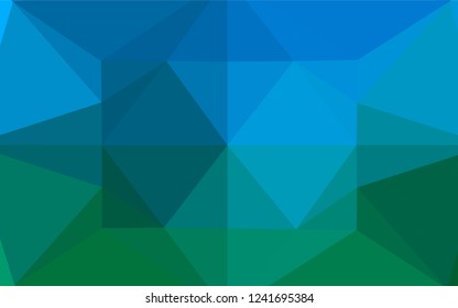 Light Blue, Green vector abstract polygonal texture. A sample with polygonal shapes. The polygonal design can be used for your web site.