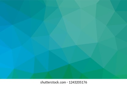 Light Blue, Green vector abstract mosaic pattern. A completely new color illustration in a vague style. The template can be used as a background for cell phones.
