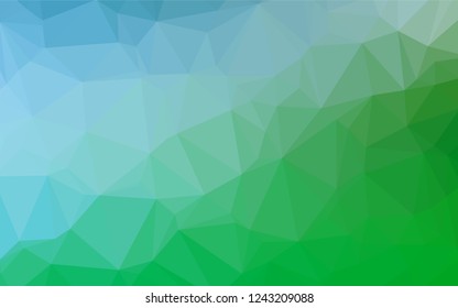 Light Blue, Green vector abstract mosaic pattern. A vague abstract illustration with gradient. A new texture for your design.