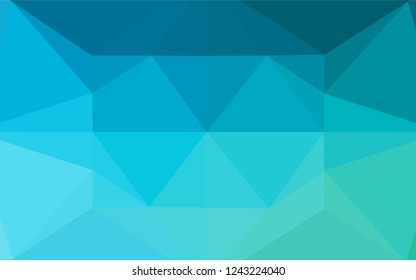 Light Blue, Green vector abstract polygonal cover. Geometric illustration in Origami style with gradient.  The elegant pattern can be used as part of a brand book.