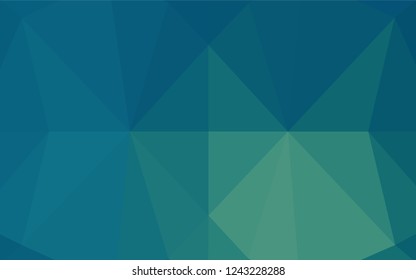 Light Blue, Green vector abstract polygonal layout. A completely new color illustration in a vague style. A completely new template for your business design.