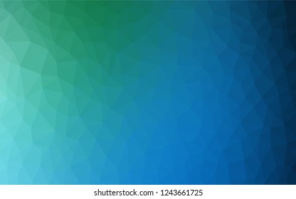 Light Blue, Green vector abstract polygonal pattern. Polygonal abstract illustration with gradient. A new texture for your web site.