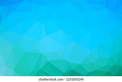 Light Blue, Green vector abstract mosaic backdrop. Brand new colored illustration in blurry style with gradient. The template can be used as a background for cell phones.