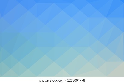Light Blue, Green vector abstract mosaic backdrop. Colorful illustration in abstract style with gradient. Completely new template for your business design.
