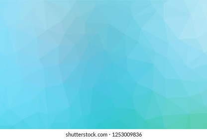 Light Blue, Green vector abstract mosaic background. An elegant bright illustration with gradient. A new texture for your design.