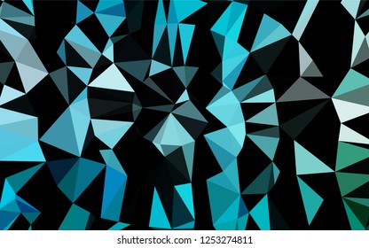 Light Blue, Green vector abstract mosaic backdrop. Colorful abstract illustration with gradient. Brand new design for your business.