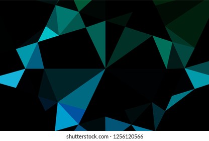 Light Blue, Green vector abstract mosaic backdrop. Creative geometric illustration in Origami style with gradient. The elegant pattern can be used as part of a brand book.