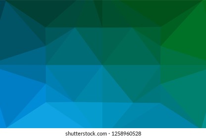 Light Blue, Green vector abstract polygonal cover. Colorful illustration in abstract style with gradient. A completely new template for your business design.