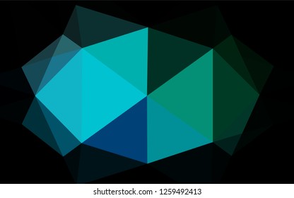 Light Blue, Green vector abstract mosaic backdrop. Modern geometrical abstract illustration with gradient. The elegant pattern can be used as part of a brand book.