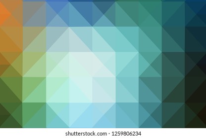 Light Blue, Green vector abstract polygonal template. Colorful illustration in polygonal style with gradient. Textured pattern can be used as a background.