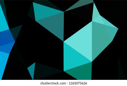 Light Blue, Green vector abstract mosaic backdrop. Colorful illustration in abstract style with gradient. The polygonal design can be used for your web site.