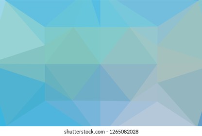 Light Blue, Green vector abstract mosaic backdrop. Shining colored illustration in a Brand new style. Brand new style for your business design.