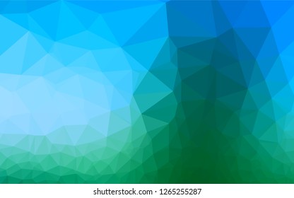 Light Blue, Green vector abstract mosaic background. Colorful abstract illustration with gradient. The template can be used as a background for cell phones.
