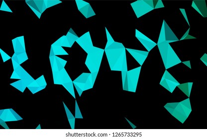 Light Blue, Green vector abstract mosaic background. Colorful abstract illustration with gradient. The polygonal design can be used for your web site.