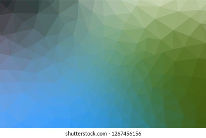 Light Blue, Green vector abstract polygonal background. A sample with polygonal shapes. A completely new design for your leaflet.