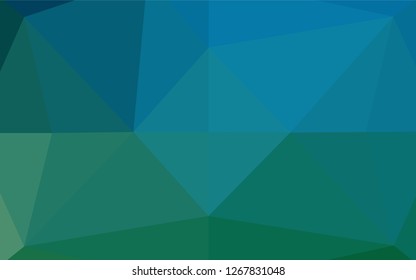 Light Blue, Green vector abstract polygonal layout. A completely new color illustration in a vague style. Brand new style for your business design.