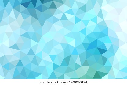 Light Blue, Green vector abstract mosaic backdrop. Polygonal abstract illustration with gradient. Completely new template for your banner.