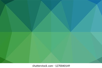 Light Blue, Green vector abstract mosaic backdrop. Glitter abstract illustration with an elegant design. A completely new design for your business.