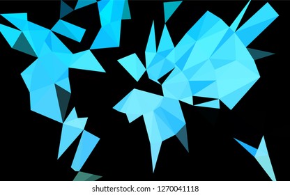 Light Blue, Green vector abstract polygonal cover. Triangular geometric sample with gradient.  Brand new design for your business.