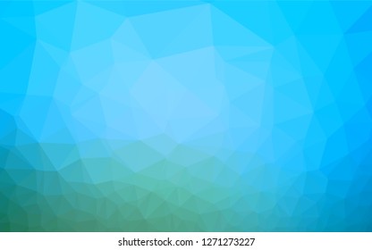 Light Blue, Green vector abstract mosaic backdrop. Brand new colored illustration in blurry style with gradient. The elegant pattern can be used as part of a brand book.