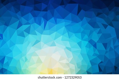 Light Blue, Green vector abstract polygonal background. Elegant bright polygonal illustration with gradient. Brand new style for your business design.